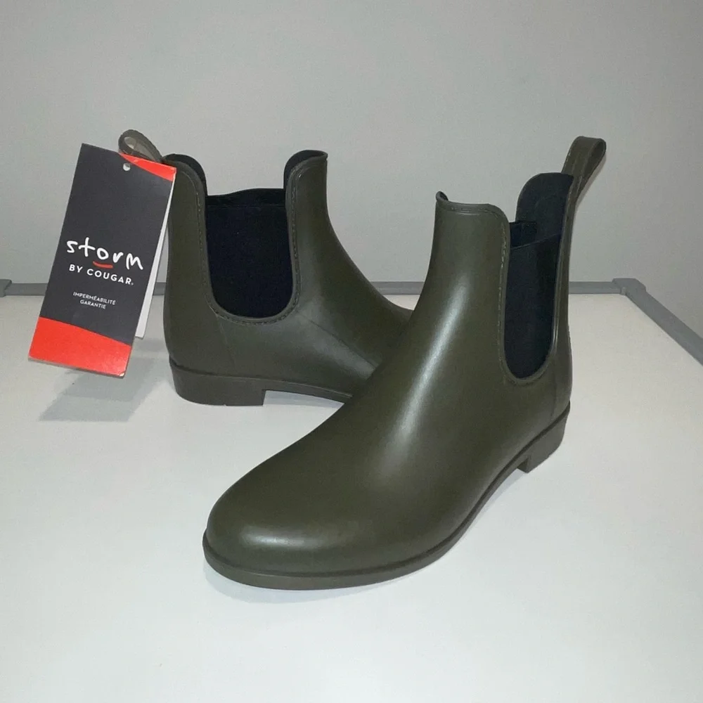 Waterproof Rubber Boots Size 9 NWT Short Rain Boots - Picture 12 of 16